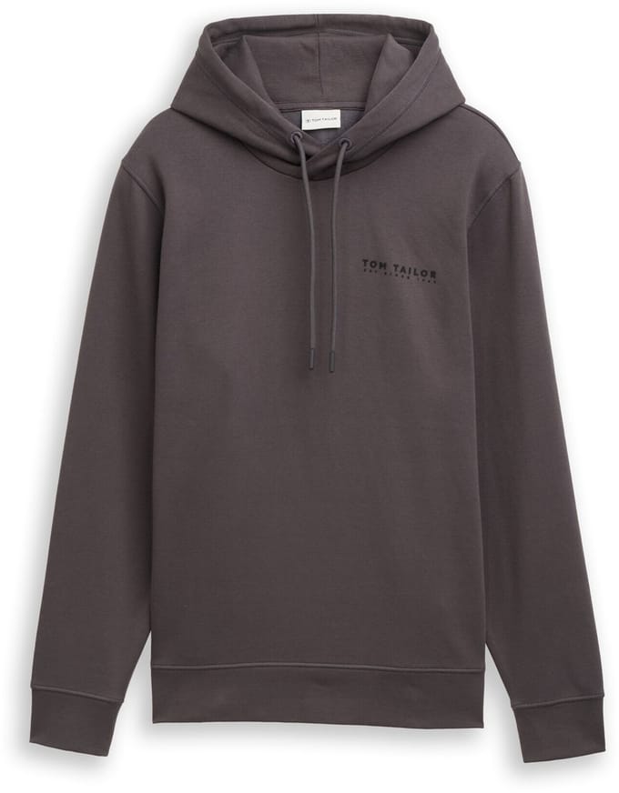 Tom Tailor - Hoodie met logo-print - Maat S - Tarmac Grey