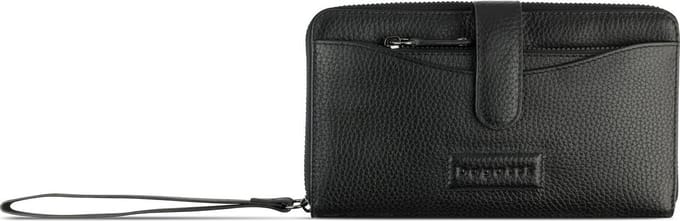 Bugatti Elsa Portemonnee RFID-bescherming Leer 19 cm - Dames - Horizontaal - schwarz