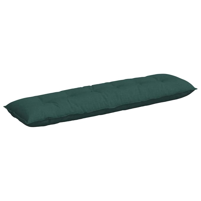 vidaXL - Rugkussen - Donkergroen - 200 - x - 19 - x - 50 - cm - Stof