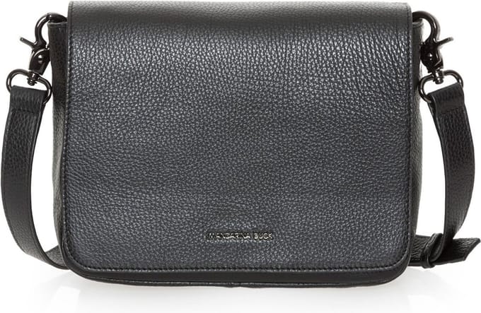MANDARINA DUCK Schoudertas Mellow Leather Hunting Bag Nero Zwart