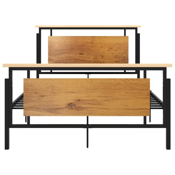vidaXL - Bedframe - metaal - 120x200 - cm