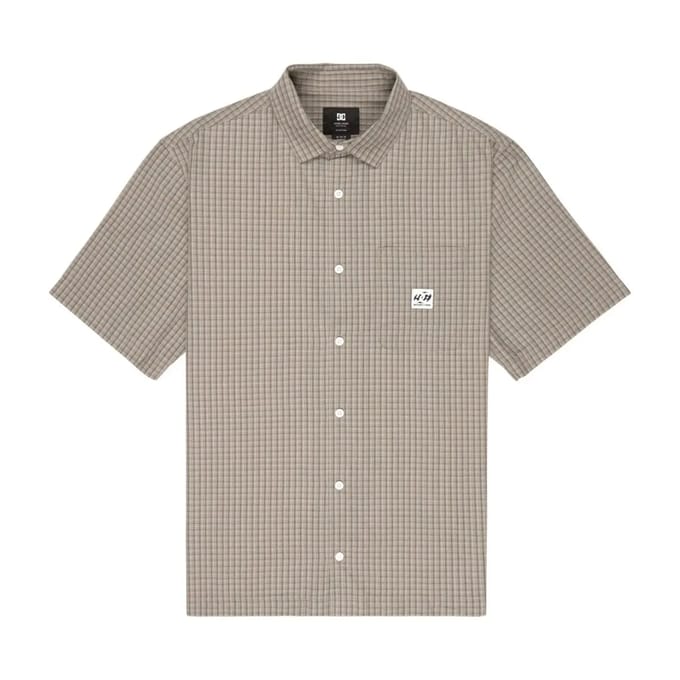 Dc Shoes Game On Overhemd Met Korte Mouwen Bruin S Man