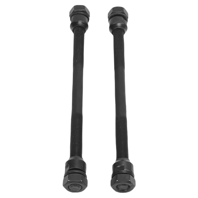 2 Stuks Fietsas IJzer 190mm Lichtgewicht Multi Speed Fietsnaafas voor Mountainbike black