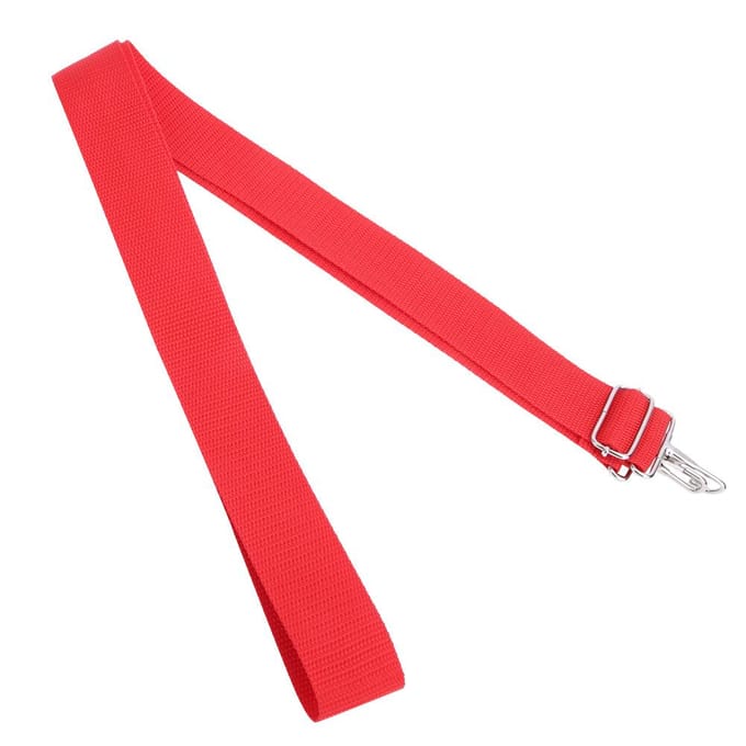 WG02 Polyester Nylon Verstelbare Afrikaanse Trommelriem Rode Snaredrum Riem met Metalen Haak red
