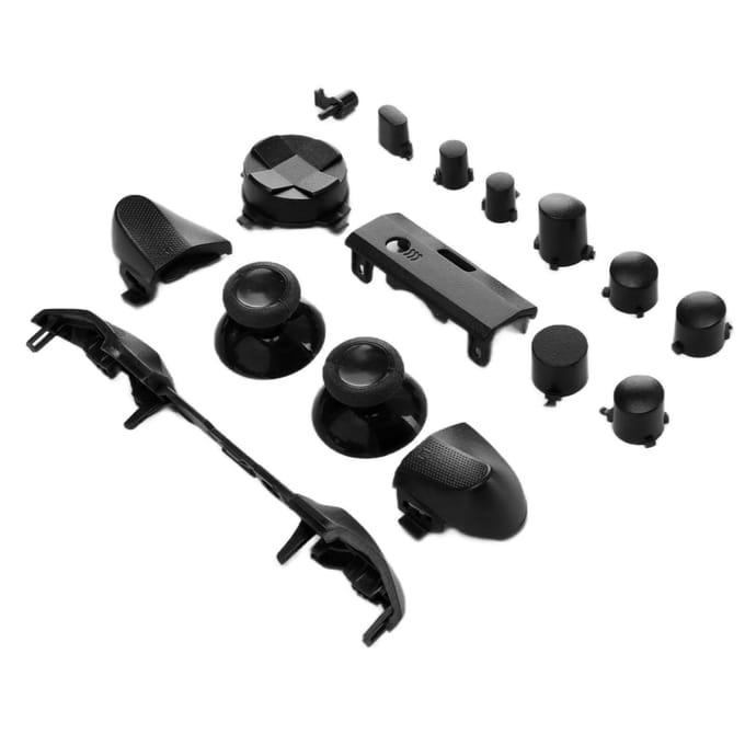 Ensemble Complet de Boutons de Manette de Jeu Poignées de Remplacement Kits d'Accessoires pour Xbox Series X noir