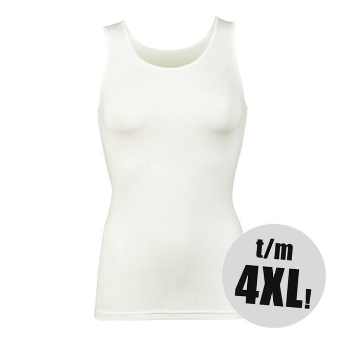 RJ Bodywear - Pure Color - Dames Singlet - Ivoor - L