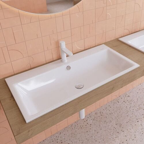 Kaldewei PURO built-in washbasin 3152 with 1 tap hole, 90 cm 900206013001