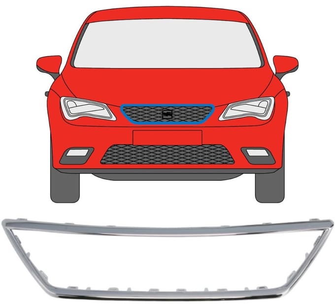 Frame van de grille voor Seat Leon 2017-2020