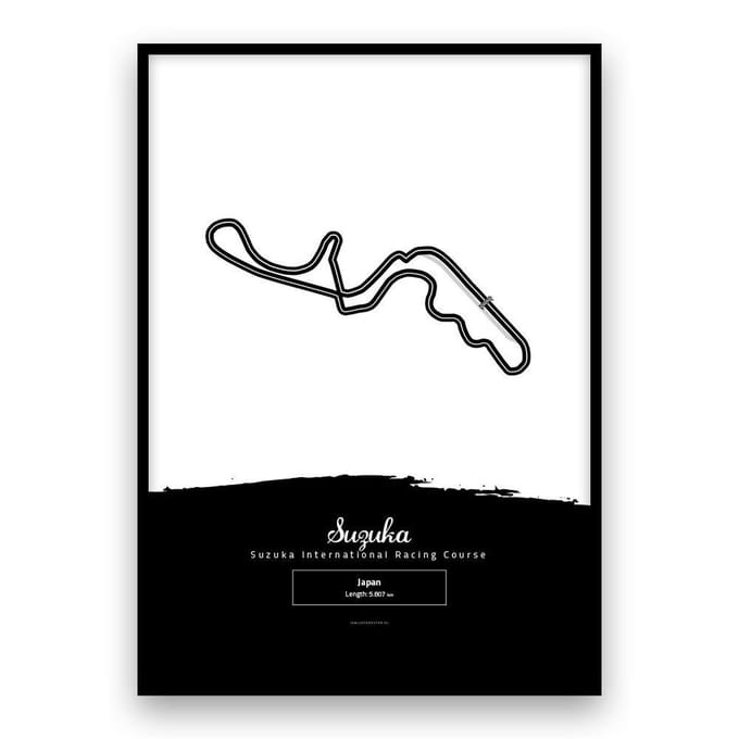 Circuitposter - Grand Prix - Suzuka - Formule 1