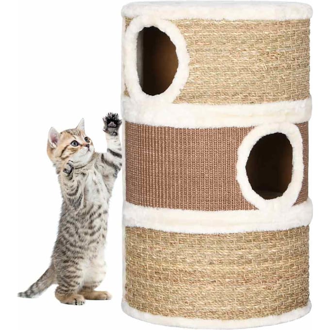 Vidaxl Krabpaal voor Katten, 60 Cm, Zeegras