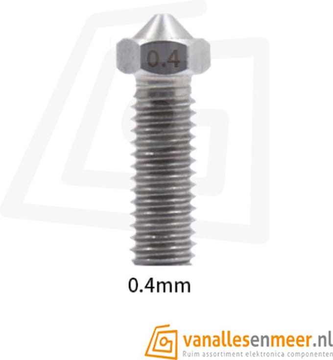 E3D Volcano nozzle RVS 1,75 mm x 0,4 mm