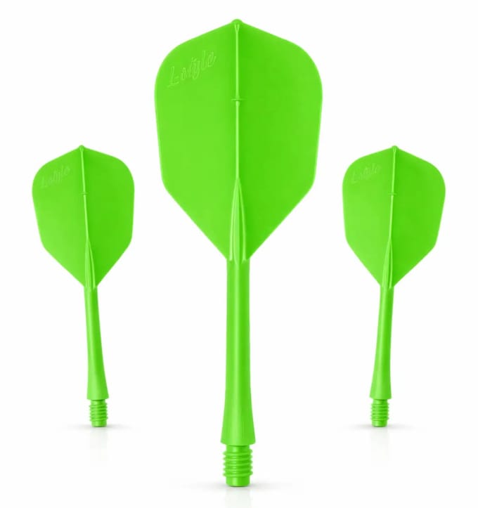 L-style Barflight Neon Green L3 260 Flight & Shaft combinatie