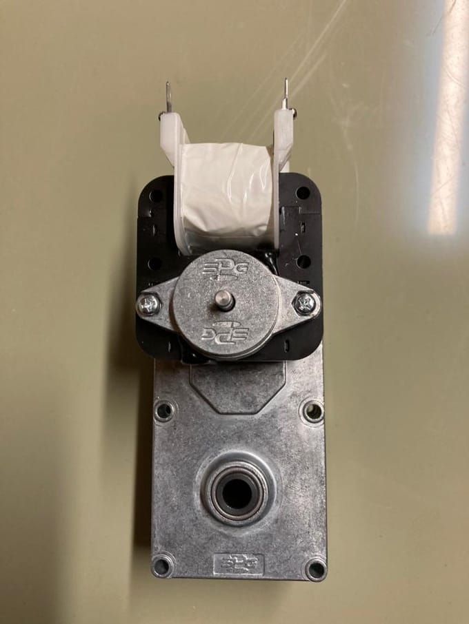 Keerring en montagelijm tbv gearmotor