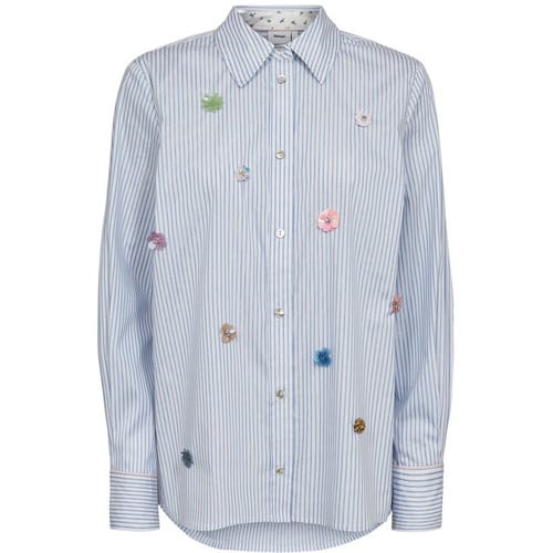 Nümph 707142 nulili sequins shirt flaoty blue