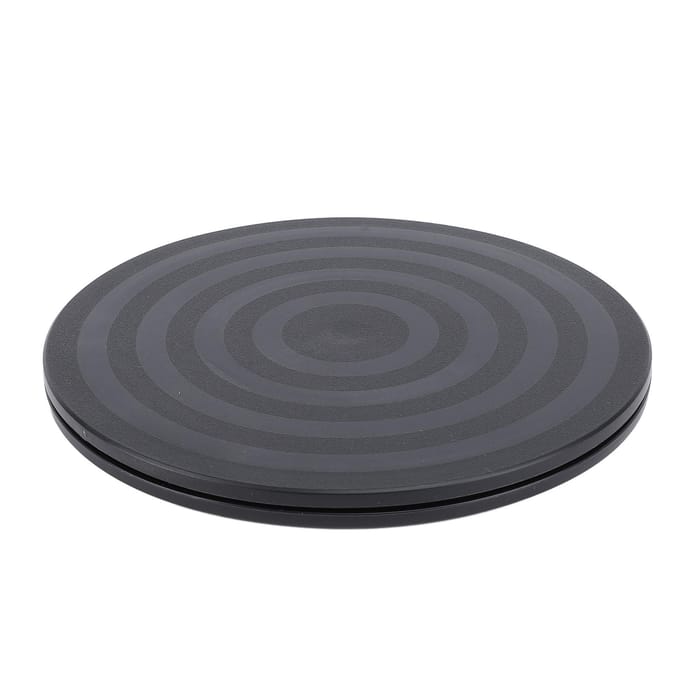 Draaiplateau Plastic 20cm Diameter 360 Graden Draaiend Draaiplateau Spin Display Standaard voor TV's black
