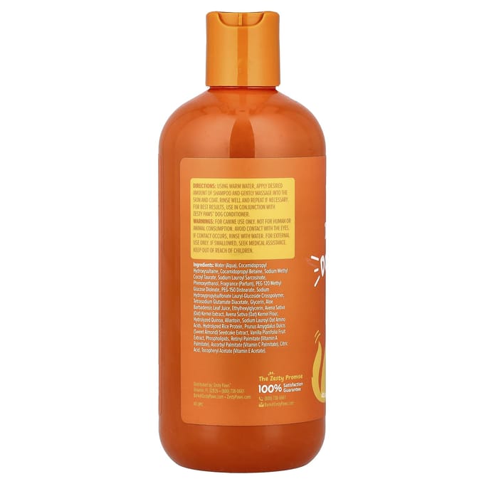 Zesty Paws, Shampoo Apaisant pour Chiens, Tous Âges, 16 fl oz white