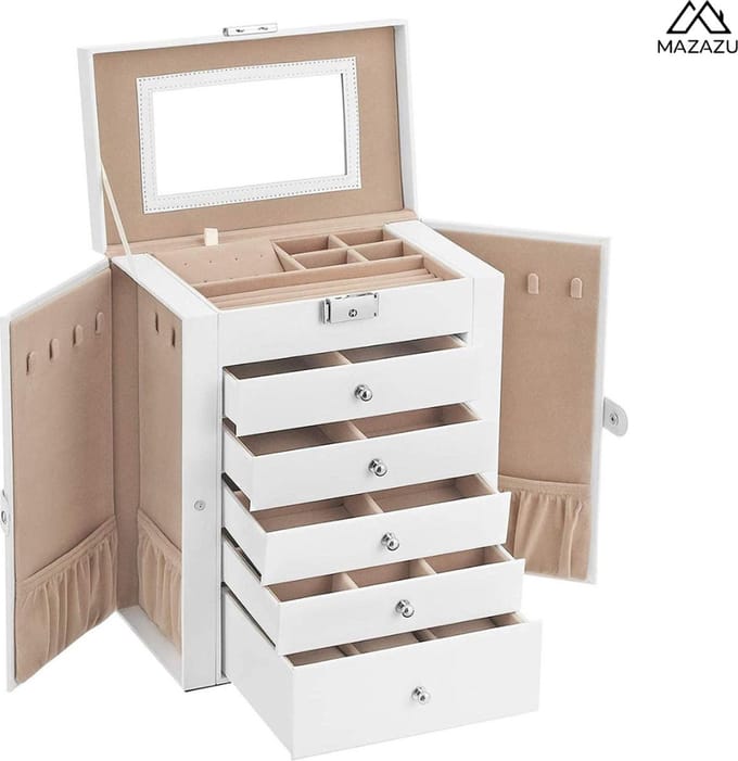 MIRA Home - Sieradendoos - Juwelendoos - Organizer - Sieraden - 26x15,5x32