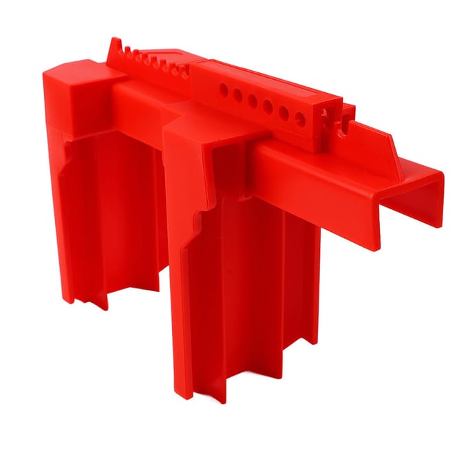 Verstelbare Kogelkraanvergrendeling Heavy Duty Kogelkraan Handgreep Vergrendelapparaat Industrieel Lockout Tagout red