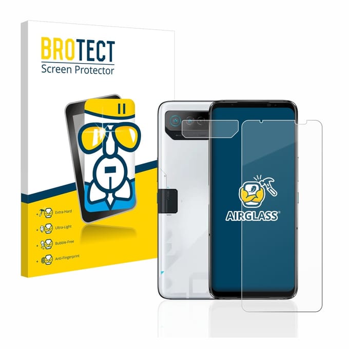 Screenprotector voor ASUS ROG Phone 7 Ultimate (Voor+Camera) Beschermglas transparant