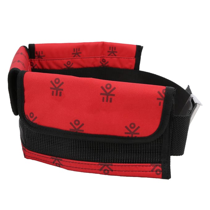 Ceinture de lestage de plongée réglable avec poches robustes Boucle à libération rapide pour la plongée avec tuba red