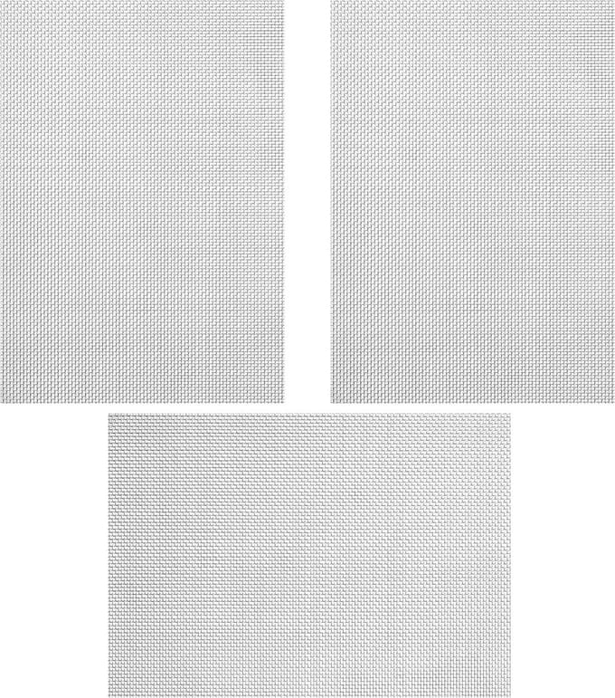 3 stuks roestvrij staal draadgaas - muggen ramen - 300 x 210 mm