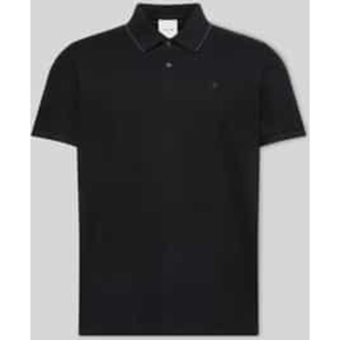 poloshirt met gestikt logo van puur katoen