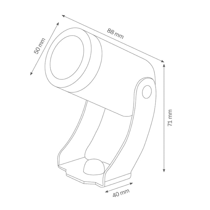 LCD Buitenspot 1446LED, grafiet, 30°