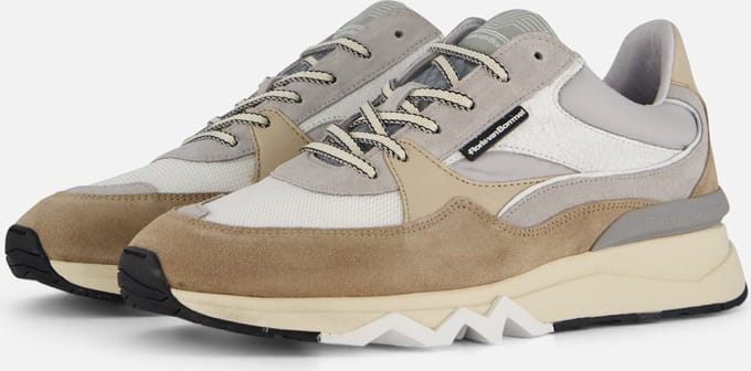 Floris Van Bommel Sfm-10155 Lage sneakers - Heren - Taupe - Maat 41⅓