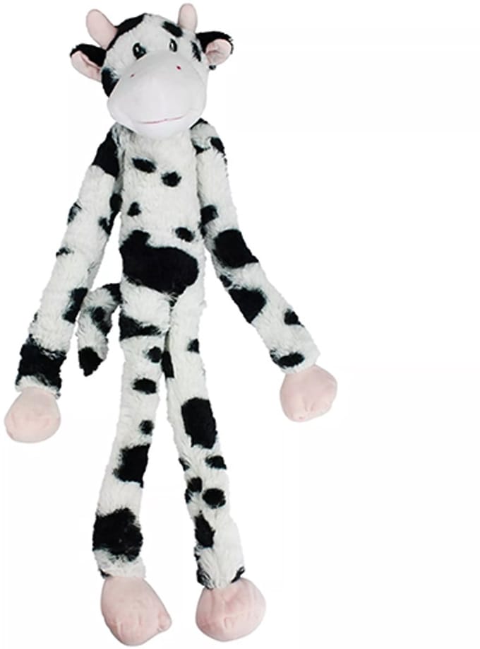 Swingin Slevins Hondenspeelgoed - Pluche Koe met Piepers - 67 cm
