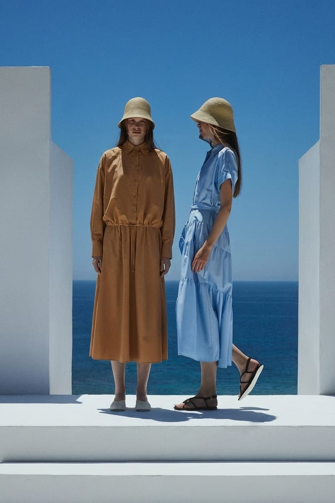 Devotion Twins Parallel Shirt Poplin Camel Taglia: M | Maglie a manica lunga Outlet | Donna | Marrone