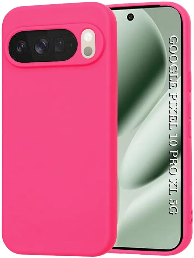 Hoesje geschikt voor Google Pixel 10 Pro XL - Techsuit Soft Flex Silicone Back Cover - Hot Pink