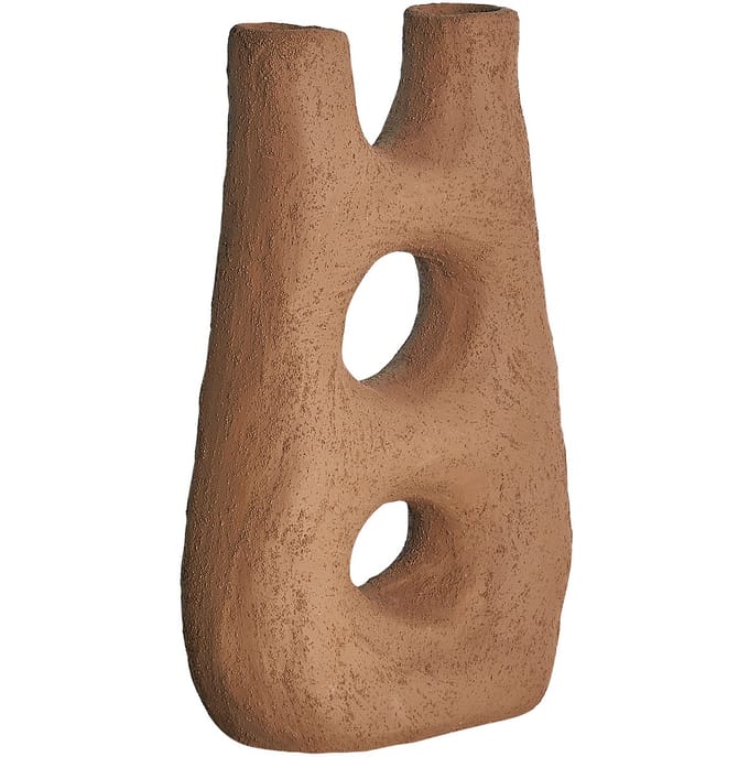 UARU - Bloemenvaas - Bruin - Steengoed