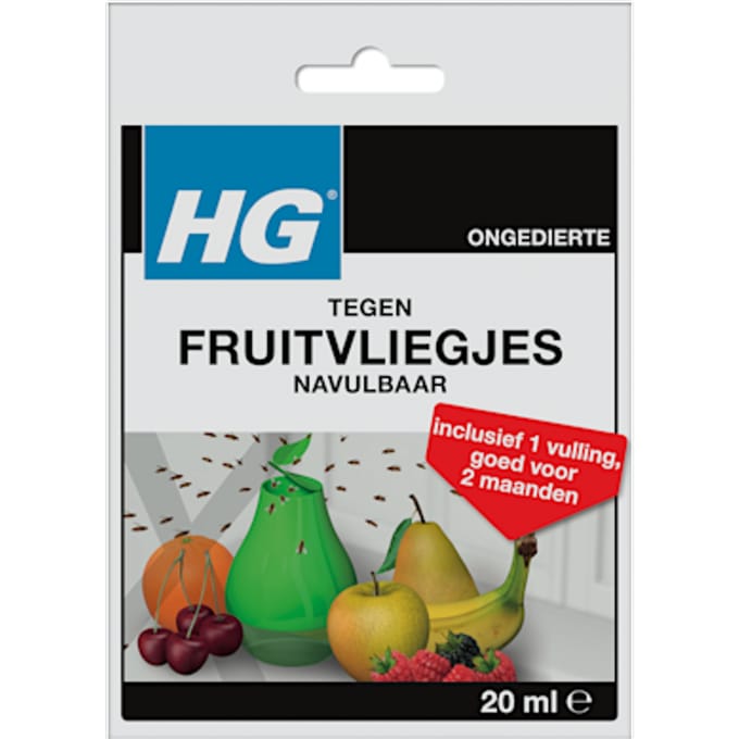 Fruitvliegjesval HG HGX met 1 navulling 20ml