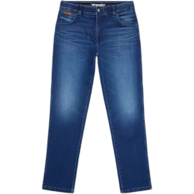WRANGLER TEXAS SLIM BLUE JAM AUTHENTIC SLIM JEANS-HEREN