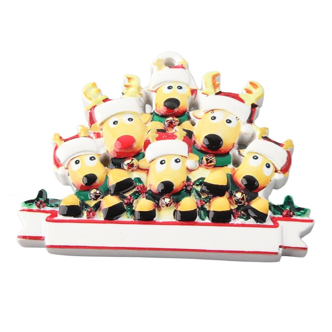Kerst Eland Ornament Hars Kerstboom Hanger Schattige Kerstversiering beige