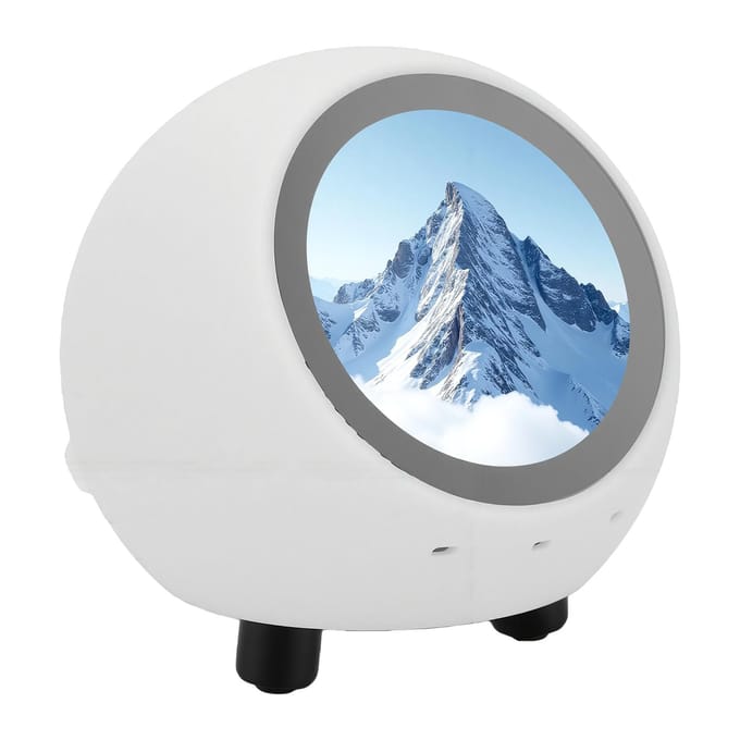 AI Bureau Slimme Pratende Robot Metgezel Spraak Wake-up 1,28 Inch Scherm AI-Aangedreven Speelgoed met Bluetooth 5.0 WiFi Weer gray