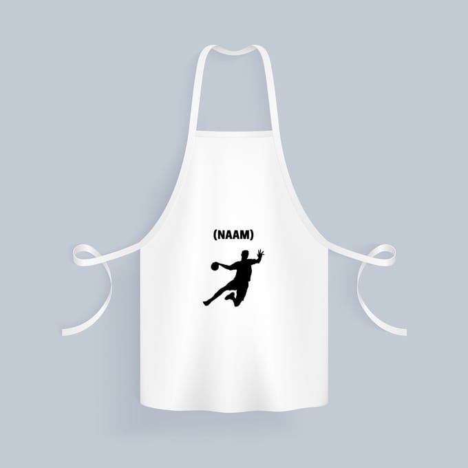 Akyol - handbal met eigen naam Keukenschort - Handbal - handballer - sport - 82 bij 71 cm