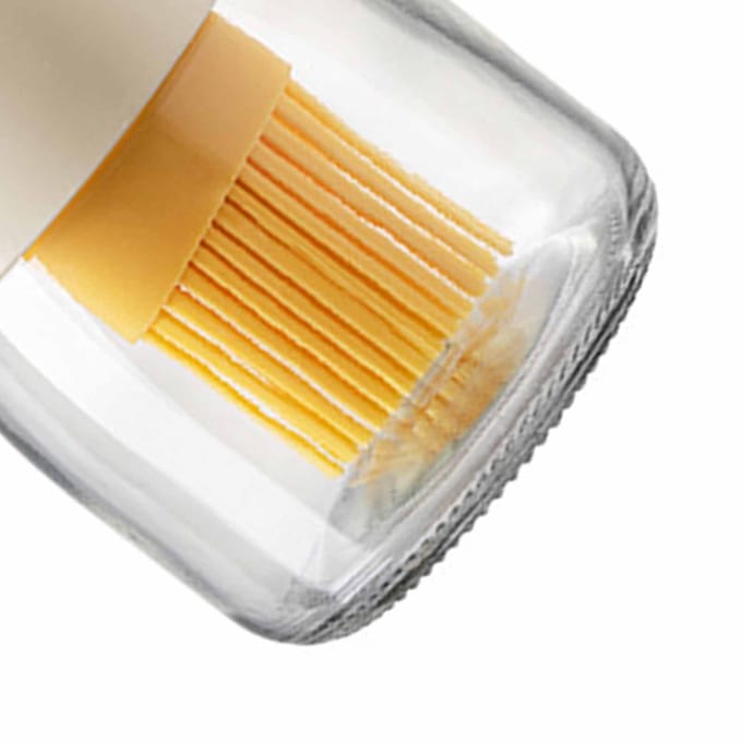 Olieflacon met Siliconen Basteerkwast Oliedispenser Container voor Keuken Bakken Koken Grillen
