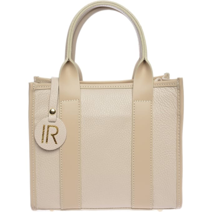 Isabella Rhea Beige Rundleer Tas