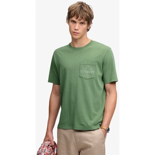 Superdry Trade Loose T-shirt Green Grootte: S