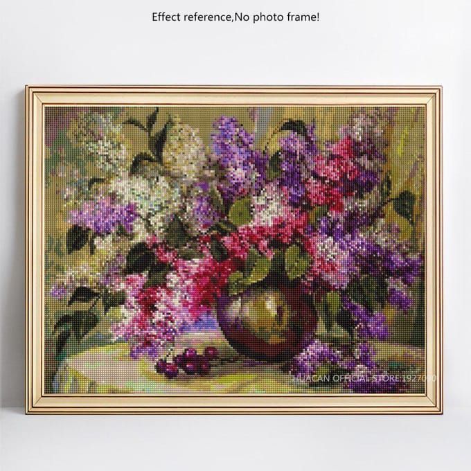 Diamant broderie 5D fleurs bricolage diamant peinture photo de strass 20X30CM black
