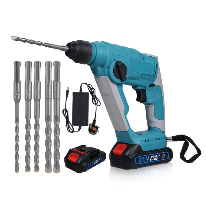 Marteau électrique 21V sans balais 2.0J Marteau électrique sans fil robuste Jackhammer Démarrage précis US