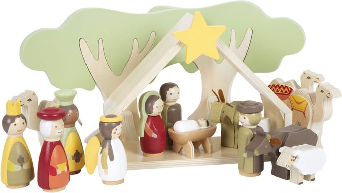Small Foot - Wooden Christmas Crib Playset