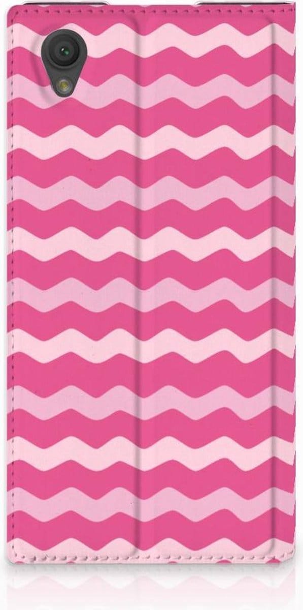 Sony Xperia L1 Hoesje met Magneet Waves Pink