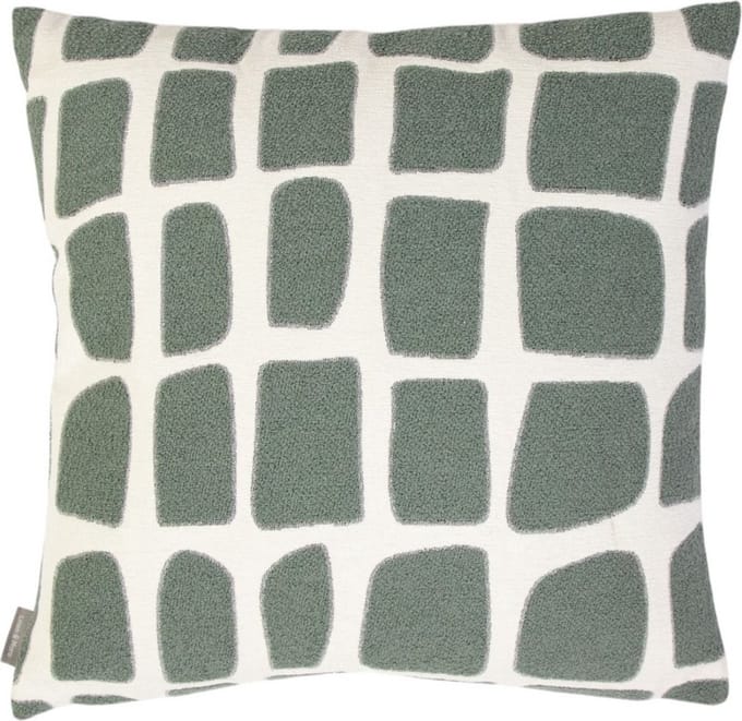 Doby chenille jaquard kussen thijm groen 45x45cm