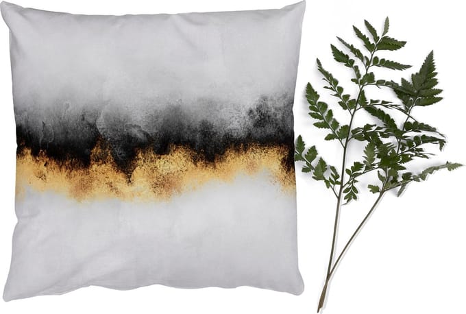 Sierkussens - Kussentjes Woonkamer - 45x45 cm - Goud - Chic - Abstract - Zwart - Wit - Luxe