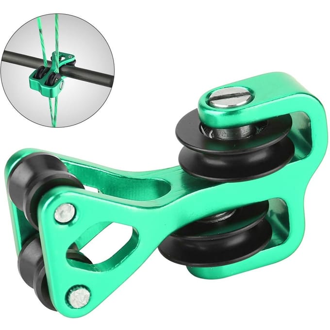 Aluminiumlegering Boogschieten Compound Boog Kabelgeleider Snuscheider Rollergeleider Rood Green