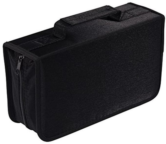 128 Capacity CD/DVD Case Wallet - Durable Storage for Discs