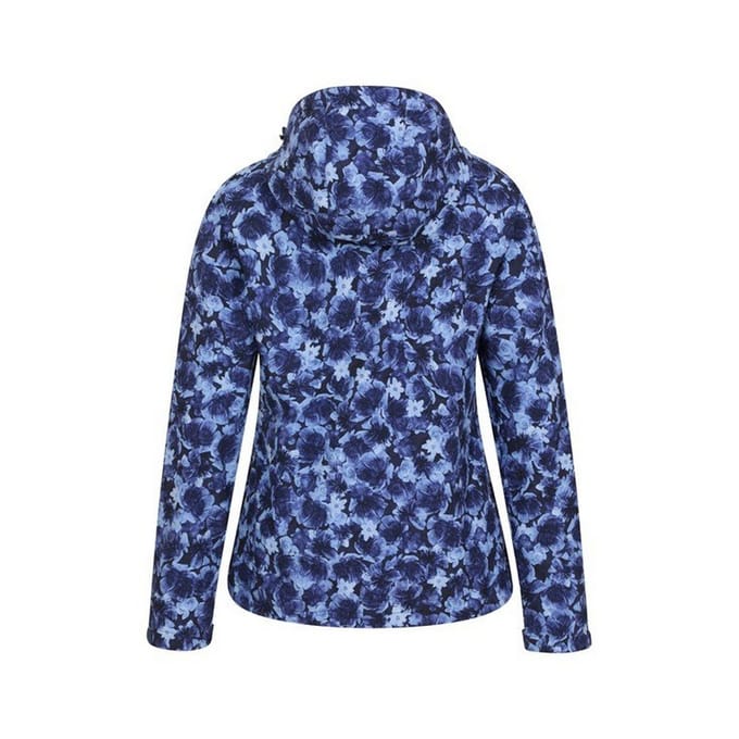 Mountain Warehouse Dames/Dames Exodus Gebloemd Soft Shell Jasje (Marine / Lichtblauw)