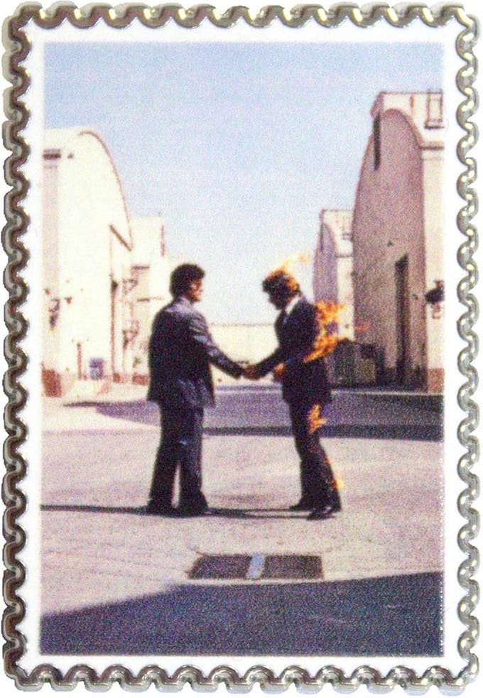 Pink Floyd - Wish You Were Here Stamp Pin - Multicolours